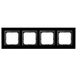 Sonata black/ black glass frame 4x 4mm - style and durability