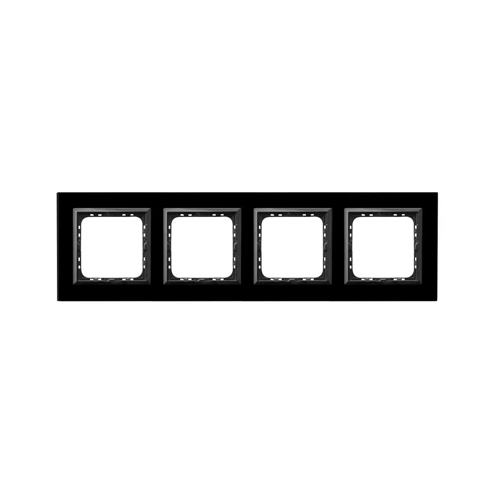 Sonata black/ black glass frame 4x 4mm - style and durability