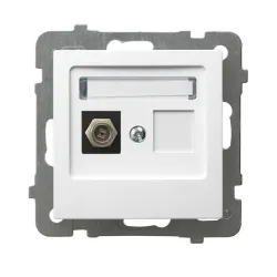 AS module white TV socket type F – practical antenna socket