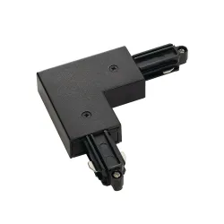 1F black corner connector for busbars with grounding