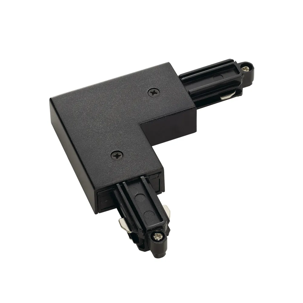 1F black corner connector for busbars with grounding