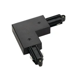 1F black corner connector for busbars with grounding
