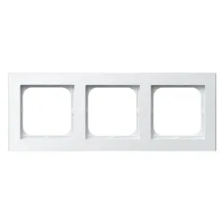 Sonata white frame 3x - elegant electrical fittings
