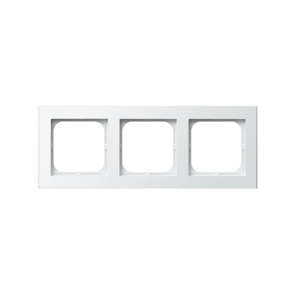 Sonata white frame 3x - elegant electrical fittings