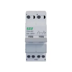PSA-263 Przełącznik instalacyjny sieć-agregat 63A 2P 4M