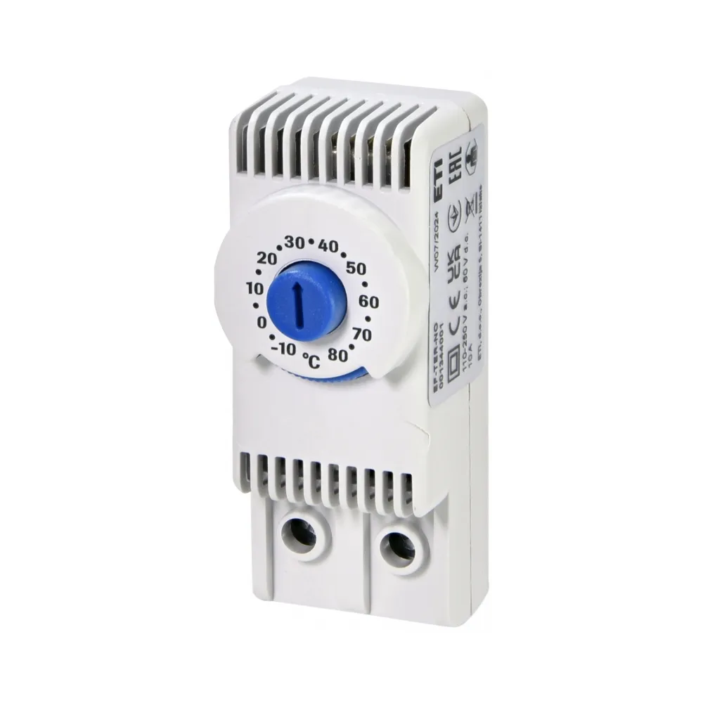 EF-TER-NO thermostat -10÷80°C, 1NO - precise temperature control