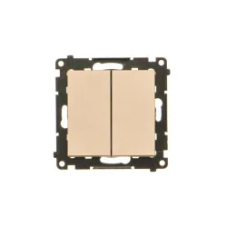 Simon 55 champagne matte module serial connector 10AX 250V