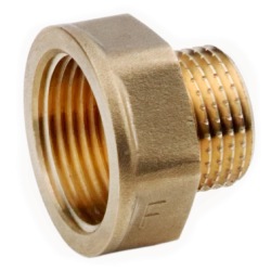 5/4"x1" yellow female-threaded reducer - practical fitting