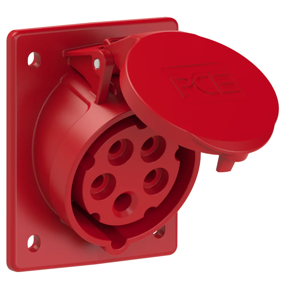 Gniazdo siłowe tablicowe 16/5 skośne IP44 400V 80x97