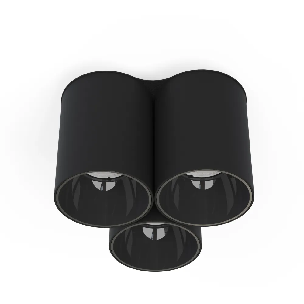 Eye Tone III czarny oprawa sufitowa spot NT 3x GU10/10W