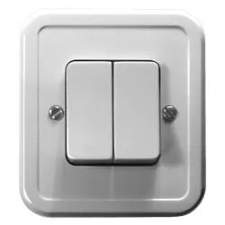 Connector 472/N PI white - 6A 250V, jaw-type electrical switch