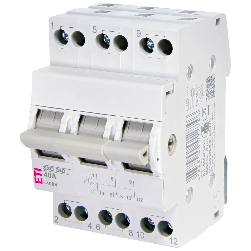 SSQ 340 Modular three-position switch 40A 3-pole EVE