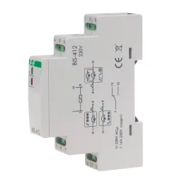 BIS-412 przekaźnik impulsowy bistabilny grupowy 16A 230V AC