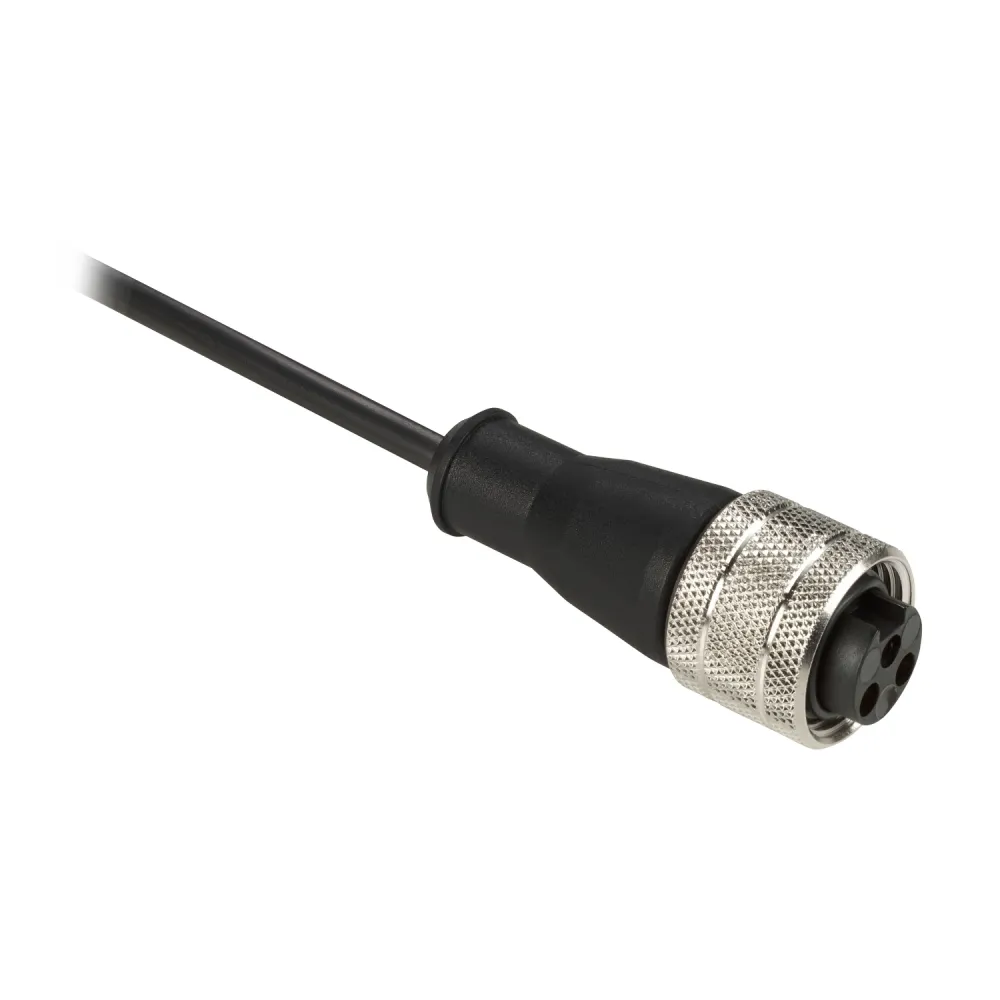 Schneider Electric OsiSense XU konektory proste żeńskie 3 piny 2m