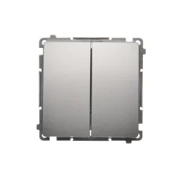 Simon Basic moduł srebrny mat łącznik szeregowy 10AX 250V