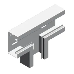 TSKS115H68 wall-mounted duct tee - a practical solution