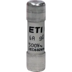 CH 10X38 GG 6A wkładka topikowa cylindryczna 500V AC