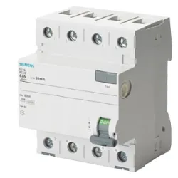 Wyłącznik różnicowoprądowy 5SV4 40A/100mA AC 4P - skuteczna ochro