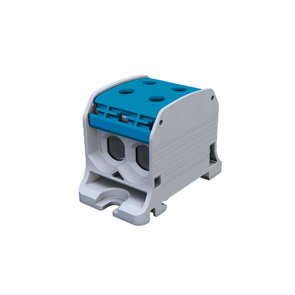 STB 50-2 blue – threaded rail connector Al/Cu