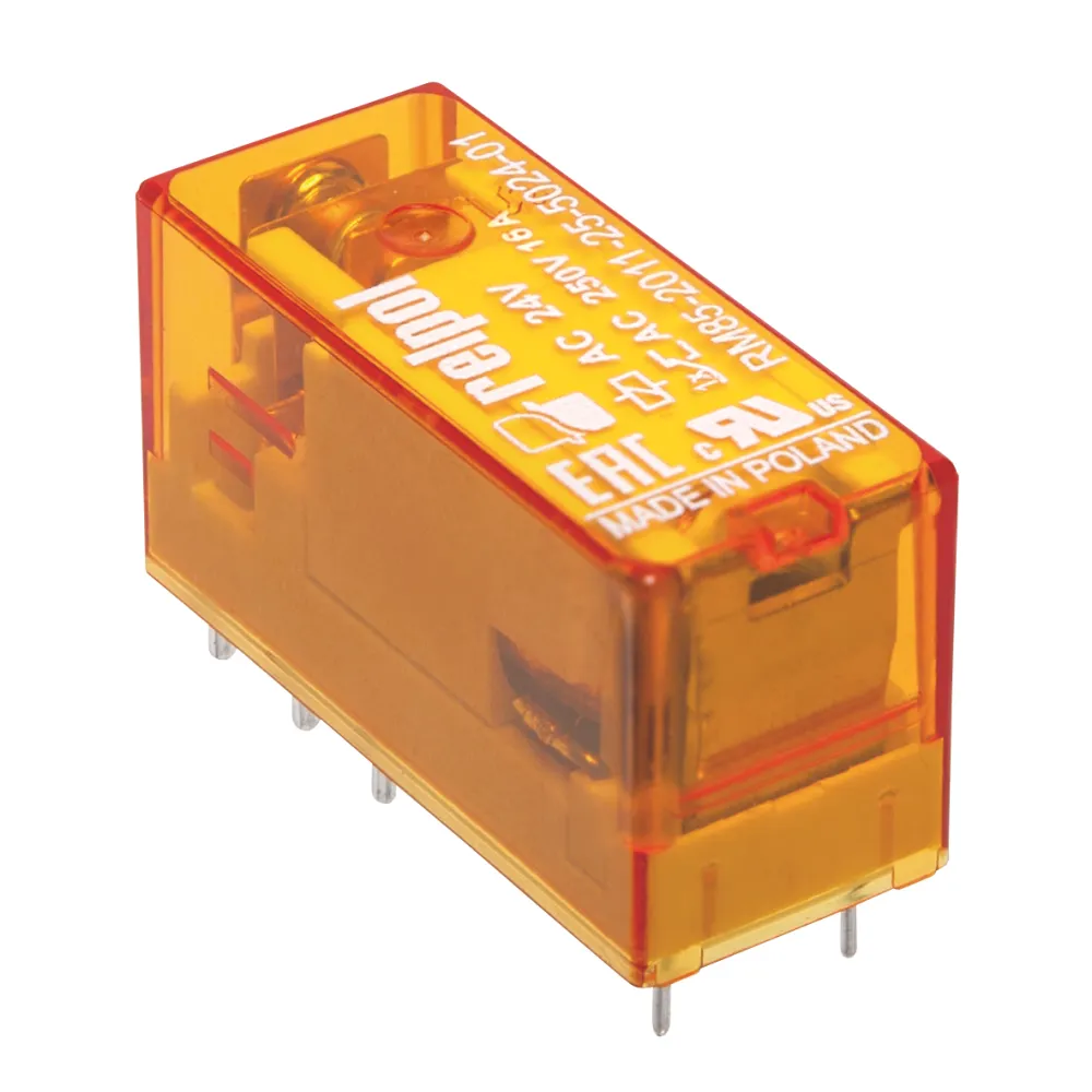 Przekaźnik elektromagnetyczny miniaturowy z przeźroczystą obudową