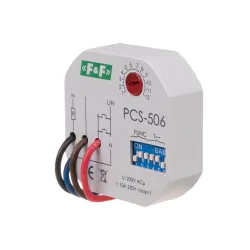 PCS-506 Przekaźnik czasowy 10A 1Z 230V AC 8-funkcyjny