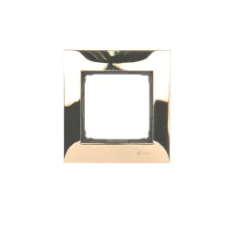 Simon 54 Premium gold metal frame 1x - modern electrical fittings