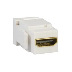 White module 1x HDMI socket - practical HDMI solution