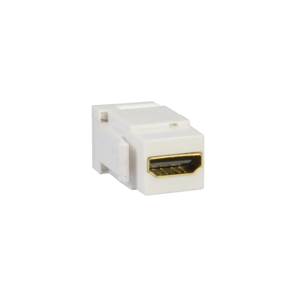 White module 1x HDMI socket - practical HDMI solution