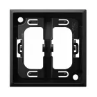 Aria black metallic decorative mounting frame 1x - style and durability