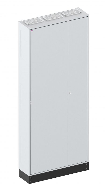 LXN250 3-12 PHN1 OBUDOWA METALOWA STOJĄCA PUSTA 1850X800X250+ COKÓŁ IP41 KL.I SZARY