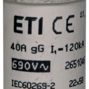 22X58 40A GG WKŁADKA TOPIKOWA CYLINDRYCZNA ZWŁOCZNA