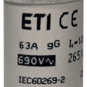 22X58 63A GG WKŁADKA TOPIKOWA CYLINDRYCZNA ZWŁOCZNA