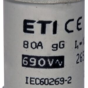 22X58 80A GG WKŁADKA TOPIKOWA CYLINDRYCZNA ZWŁOCZNA