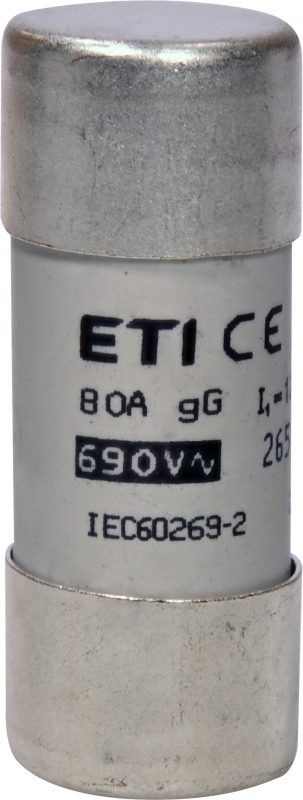 22X58 80A GG WKŁADKA TOPIKOWA CYLINDRYCZNA ZWŁOCZNA