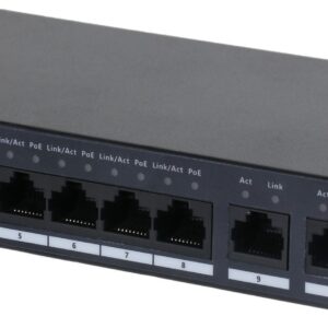 CLOUD SWITCH 10-PORTOWY ZARZĄDZALNY Z CHMURY SWITCH DESKTOPOWY, 8 PORTÓW POE8× RJ-45 10/100 MBPS