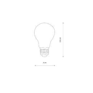 ŻARÓWKA LED KULKA FILAMNET 7W E27 230V PRZEZROCZYSTA SZKŁO 830 WW 3000K 800LM 360ST A60