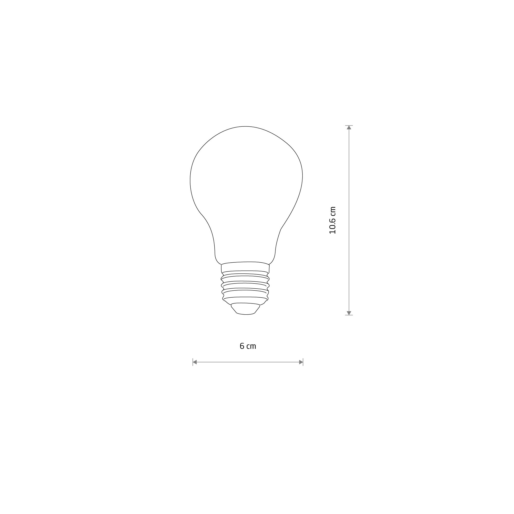 ŻARÓWKA LED KULKA FILAMNET 7W E27 230V PRZEZROCZYSTA SZKŁO 830 WW 3000K 800LM 360ST A60