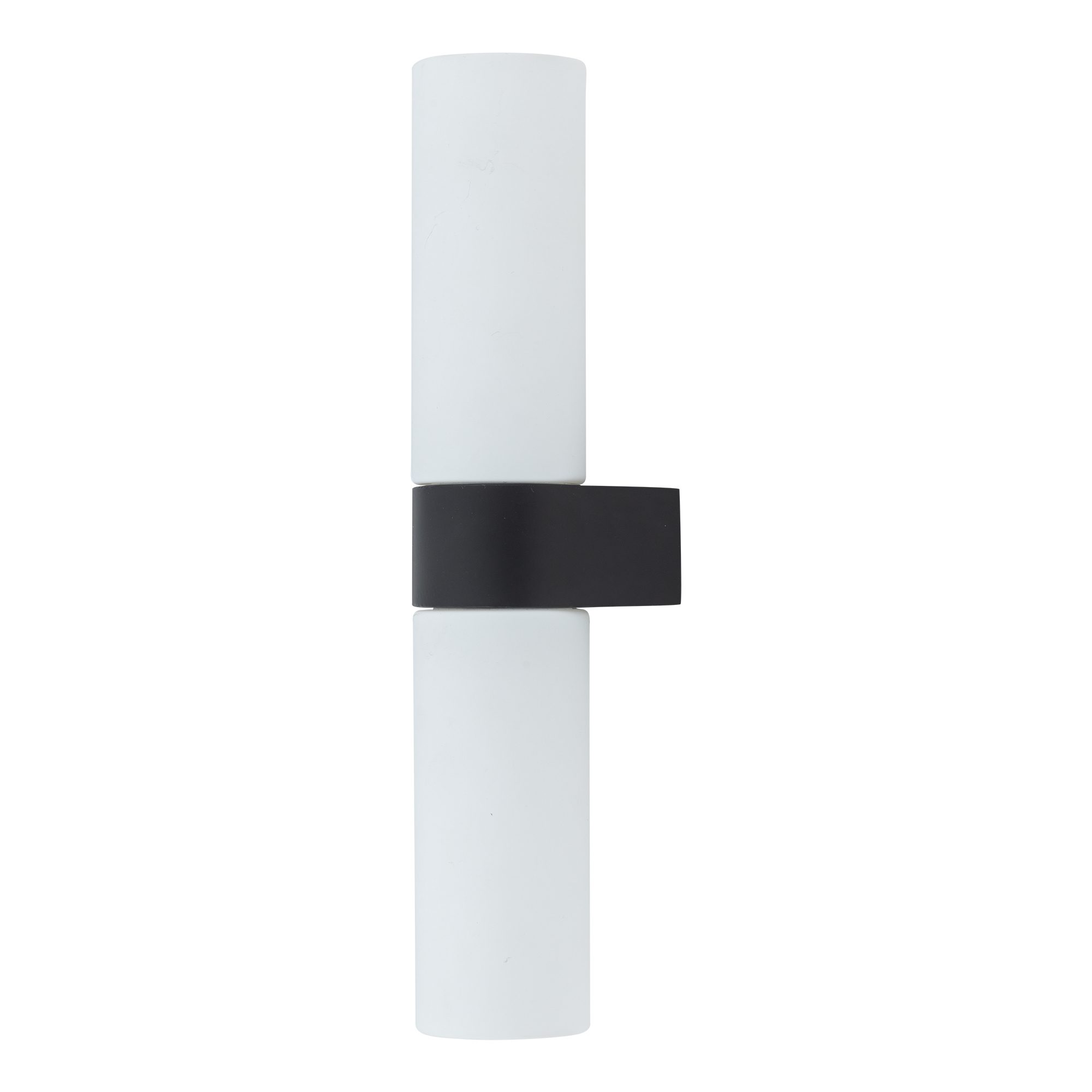 NATALIE II BLACK BLACK/ WHITE WALL LIGHT NT 2XG9/ 10W IP44 ALUMINIUM/ GLASS