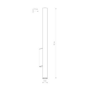 FOURTY WALL XL CZARNY OPRAWA ŚCIENNA KINKIET NT 2X GU10/ 10W IP20 STAL LAKIEROWANA