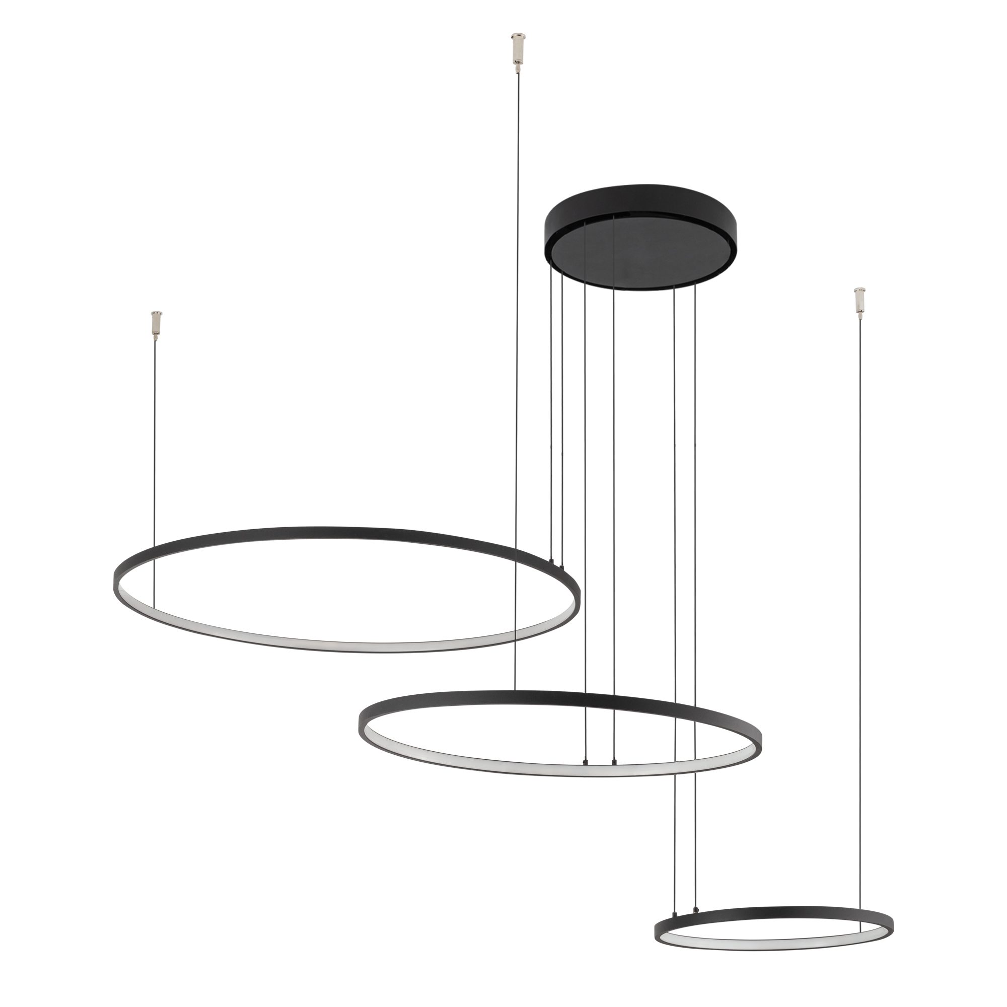 CIRCOLO LED BLACK/WHITE PENDANT LIGHT LED 45W 4000K 1800LM IP20 ALUMINUM/PAINTED STEEL/PC