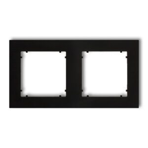 MINI CZARNY MAT RAMKA 2X KWADRAT
