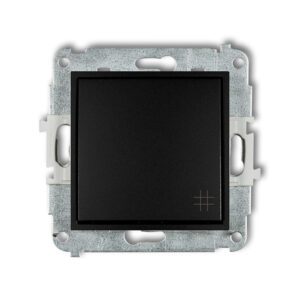 MINI MODUŁ CZARNY MAT ŁĄCZNIK KRZYŻOWY ZACISKI ŚRUBOWE 10AX 250V