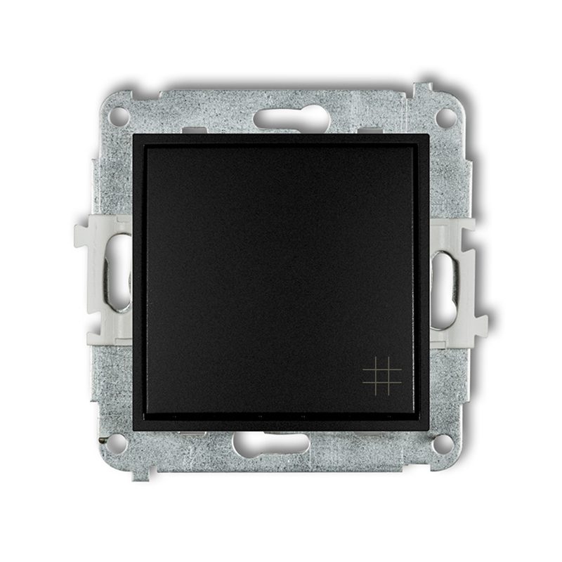 MINI MODUŁ CZARNY MAT ŁĄCZNIK KRZYŻOWY ZACISKI ŚRUBOWE 10AX 250V