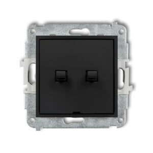 MINI MODUŁ CZARNY MAT ŁĄCZNIK SERYJNY STYL AMERYKAŃSKI ZACISKI ŚRUBOWE 10AX 250V