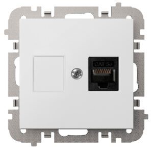 VESTRA MODUŁ BIAŁY GNIAZDO KOMPUTEROWE 1X RJ45 ZACISKI ŚRUBOWE