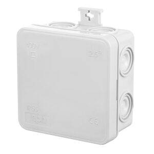 E7 PUSZKA HERMETYCZNA NT 75X75X39 IP55 7 MEMBRAN SZARY