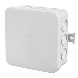 E12 PUSZKA HERMETYCZNA NT 85X85X39 IP55 12 MEMBRAN SZARY