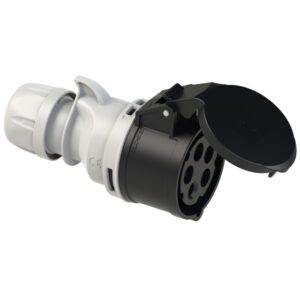 GNIAZDO SIŁOWE PRZENOŚNE  16/5 IP44 500V CZARNY ZACISKI ŚRUBOWE