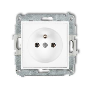 MINI MODUŁ BIAŁY MAT GNIAZDO 1X Z/U ZACISKI ŚRUBOWE 16A 250V