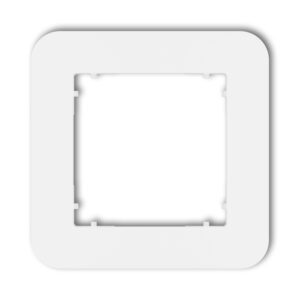 MINI BIAŁY MAT RAMKA 1X ZAOKRĄGLONA UNIWERSALNA